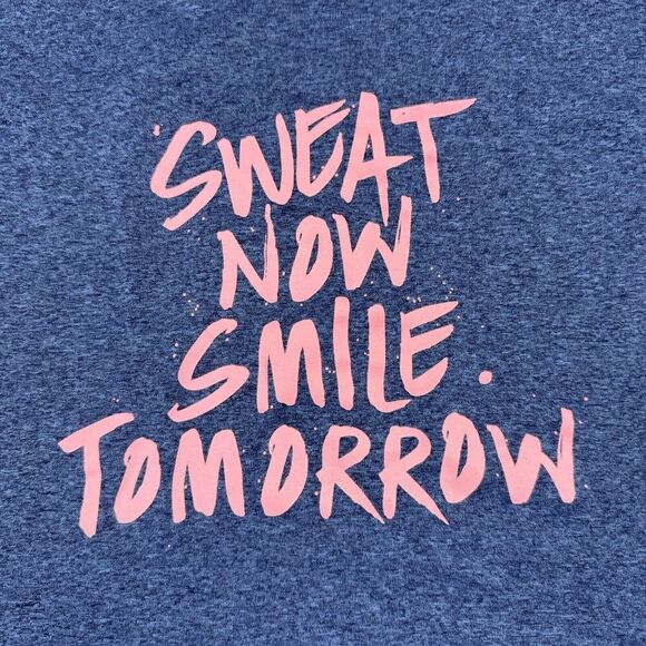 The North Face Sweat Now Smile Tomorrow Womens Blue Raceback Tank Top Size M - Picture 5 of 10